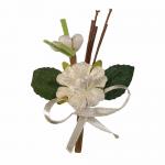 PICK FIORE IN VELLUTO CON PISTILLI LUNGHEZZA 8 CM 10 PEZZI