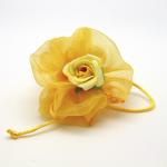 SACCHETTO TUBOLARE IN ORGANZA CON TIRANTE 32X7 CM 10 PEZZI