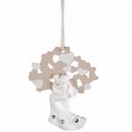 DECORAZIONE ALBERO DELLA VITA CON SPOSI Ø 6,5 CM 10 PEZZI