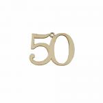DECORAZIONE 50 ANNIVERSARIO Ø 4 CM 20 PEZZI