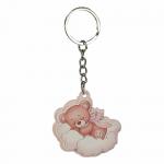 DECORAZIONE PORTACHIAVI ORSETTO NUVOLA Ø 4,5 CM 10 PEZZI 