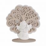BOMBONIERA ALBERO DELLA VITA CON ANGIOLETTO 7X7 CM 10 PEZZI