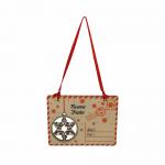 CARTOLINA NATALIZIA BUONE FESTE LUNGHEZZA 8 CM 10 PEZZI