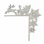 ANGOLO PORTA "FIOCCHI DI NEVE"  25 X 25 CM 2 PEZZI