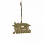 SCRITTA BUON NATALE LUNGHEZZA 7 CM 10 PEZZI