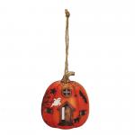 DECORAZIONE ZUCCA CASA HALLOWEEN Ø 7 CM 12 PEZZI
