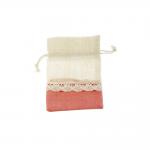 SACCHETTO IN COTONE E RETE CON TIRANTE 10X14 CM 10 PEZZI