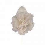 PICK DI GARDENIA IN COTONE E VOILE LUNGHEZZA 15 CM 10 PEZZI