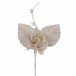 PICK DI ROSA IN COTONE E PIZZO LUNGHEZZA 11 CM 10 PEZZI