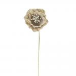 GARDENIA IN COTONE Ø 4,5 CM 18 PEZZI