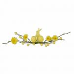 RAMO PASQUA CON CONIGLIO E UOVA LUNGHEZZA 28 CM  4 PEZZI