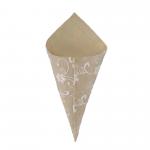 CONO IN COTONE E VELO RICAMATO LUNGHEZZA 21 5 PEZZI