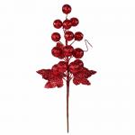 RAMO DI UVA CON GLITTER LUNGHEZZA 28 CM 72 PEZZI