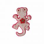 DECORAZIONE GECO IN FELTRO Ø 5 CM 10 PEZZI