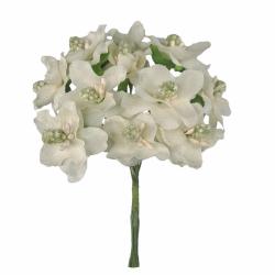 FIORE IN TESSUTO CON PISTILLI Ø 3 CM 72 PEZZI