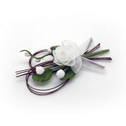 PICK DI ROSE IN TESSUTO CON PISTILLI LUNGHEZZA 13 CM 10 PEZZI