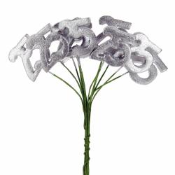 DECORAZIONE NUMERO 25 ANNIVERSARIO Ø 2,5 CM 48 PEZZI