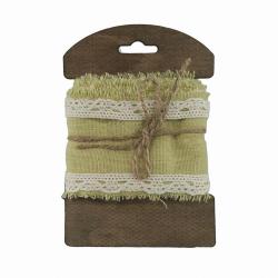NASTRO COTONE E PIZZO 6 CM x 1,5 M  SU PIATTINA