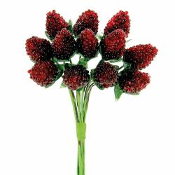 FRAGOLA ARTIFICIALE Ø 2,5 CM 72 PEZZI