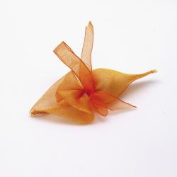 SACCHETTO CONO MONOCONFETTO IN ORGANZA CON NASTRO DI CHIUSURA LUNGHEZZA 10 CM 100 PEZZI