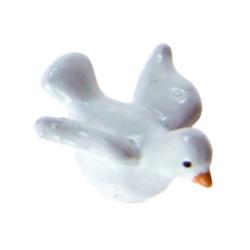 DECORAZIONE COLOMBA Ø 2,5 CM 12 PEZZI