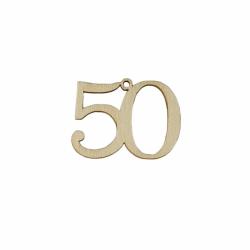 DECORAZIONE 50 ANNIVERSARIO Ø 4 CM 20 PEZZI