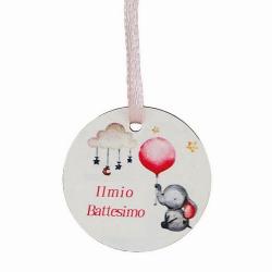 DECORAZIONE MIO BATTESIMO Ø 4 CM  20 PEZZI