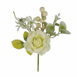 PICK ROSA BACCHE ED EUCALIPTO LUNGHEZZA 20 CM 24 PEZZI