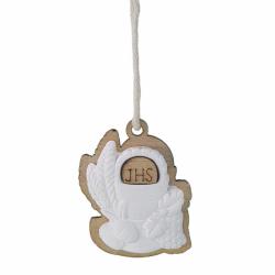 DECORAZIONE CALICE COMUNIONE IN GESSO E LEGNO Ø 4 CM 10 PEZZI