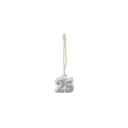 DECORAZIONE VENTICINQUESIMO PICCOLO Ø 2,5 CM 10 PEZZI
