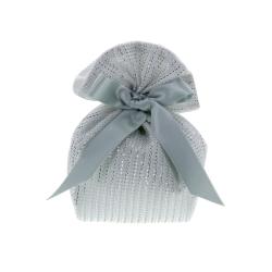 SACCHETTO IN TESSUTO ANNIVERSARIO 12X13X7 CM 5 PEZZI