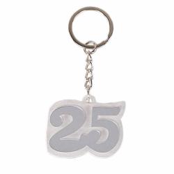 PORTACHIAVI 25° ANNIVERSARIO LUNGHEZZA 8,5 CM 10 PEZZI