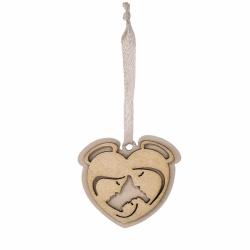 DECORAZIONE NATALZIA DA APPENDERE NATIVITA' Ø 4 10 PEZZI