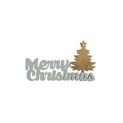 SCRITTA MERRY CHRISTMAS ABETE LUNGHEZZA 6 CM 10 PEZZI