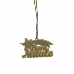 SCRITTA BUON NATALE LUNGHEZZA 7 CM 10 PEZZI