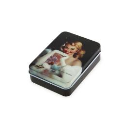SCATOLA IN METALLO "MARYLIN" 6X8X2 CM 1 PEZZO