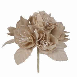 GARDENIA IN COTONE Ø 5 CM 36 PEZZI