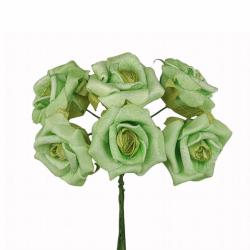 ROSA IN POLIFOAM E CARTA Ø 3,5 CM 36 PEZZI