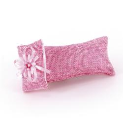 SACCHETTO A POCHETTE IN TESSUTO CON DECORAZIONE MARGHERITA 5X11 CM 10 PEZZI