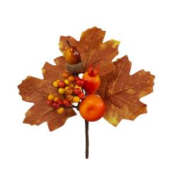 PICK AUTUNNO BACCHE E MELAGRANA LUNGHEZZA 18 CM 4 PEZZI