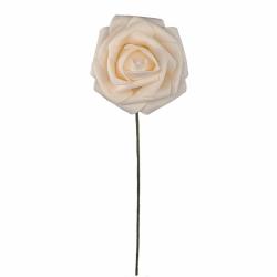 ROSA ARTIFICIALE IN POLIFOAM A STELO Ø 8 CM 25 PEZZI
