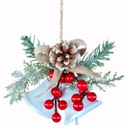 DECORAZIONE NATALIZIA DA APPENDERE CON CAMPANE Ø 16 CM 36 PEZZI