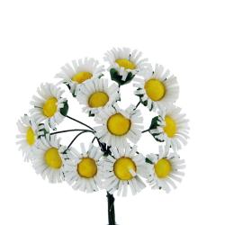 MARGHERITA IN TESSUTO Ø 2 CM 72 PEZZI