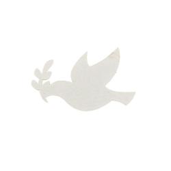 DECORAZIONE COLOMBA CON ULIVO Ø 4,5 CM 30 PEZZI