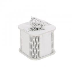 SCATOLA CON FARFALLA IN LEGNO 6X6X6 CM 10 PEZZI