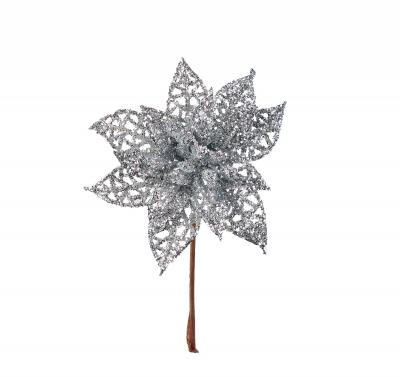STELLA DI NATALE GLITTER Ø 8 CM 10 PEZZI