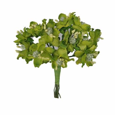 FIORE IN TESSUTO CON PISTILLI Ø 3 CM 72 PEZZI