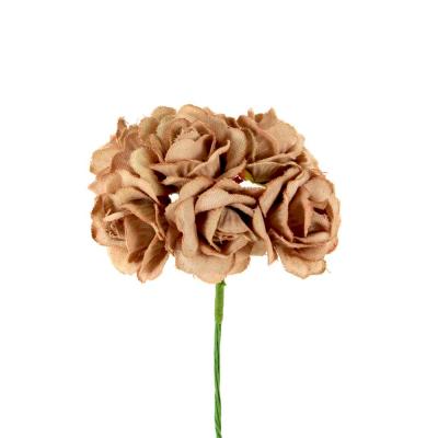 ROSA ARTIFICIALE IN COTONE Ø 4 CM 36 PEZZI