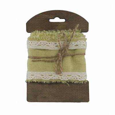 NASTRO COTONE E PIZZO 6 CM x 1,5 M  SU PIATTINA