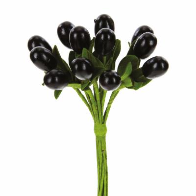 OLIVE ARTIFICIALI Ø 1 CM 36 PEZZI